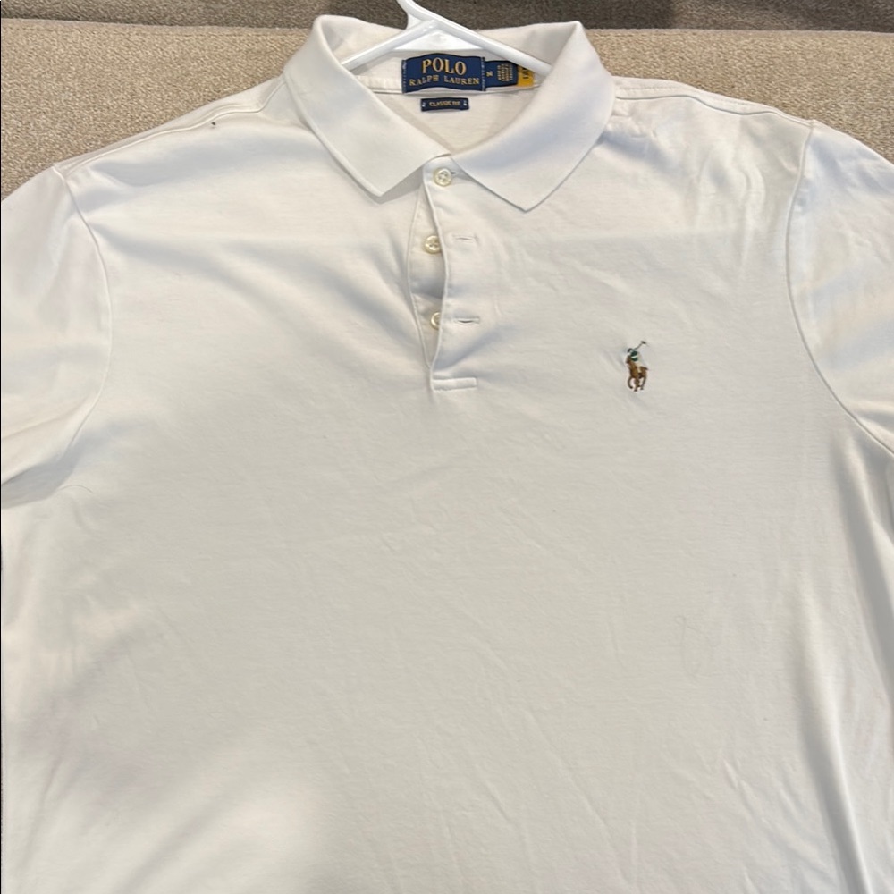 Polo by Ralph Lauren White Polo Shirt Iconic Design